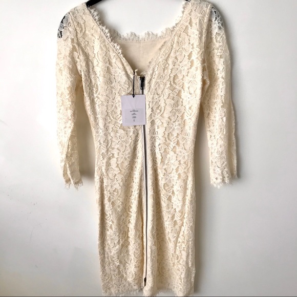 DVF Lace Zarita Dress US size 0 Ivory NWT - Picture 5 of 7